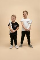 T-shirt chłopięcy, czarny, Pinokio