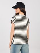 T-shirt damski, beżowy, Sublevel