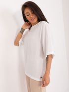 T-shirt damski, biały, Sublevel