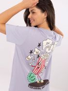 T-shirt damski, fioletowy, Sublevel