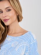 T-shirt damski, niebieski, Sublevel