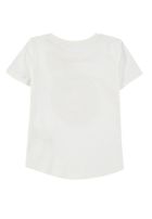 T-shirt dziewczęcy, biały, dwustronne cekiny, Tom Tailor