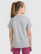 T-shirt dziewczęcy, szary, 4F