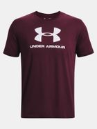 T-shirt męski, bordowy, Under Armour