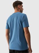 T-shirt męski, niebieski, 4F