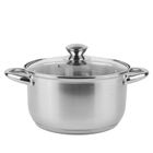 Tadar, garnek stalowy z pokrywką 18 cm, 2.6l, Cori