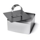 Tadar, pierścień kucharski do formowania potraw, 8.5-4 cm, kwadrat