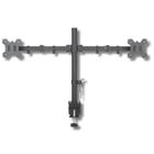 Techly, podwójne ramię biurkowe, LED/LCD 13-27"