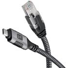 Techly, RJ45, kabel sieciowy, USB-C, 1m