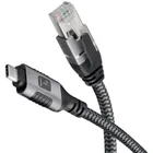 Techly, RJ45, kabel sieciowy, USB-C, 3m