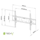 Techly, uchwyt ścienny TV LED/LCD, 40-65"