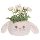 Teddykompaniet, Króliczek, pluszowy koszyczek, różowy, 11-12 cm