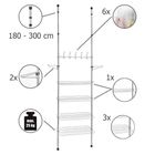 Teleskopowy organizer na ubrania, Apollon, stojak do przedpokoju