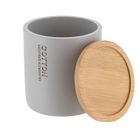 Tendance, pojemnik na waciki, Sava, bambusowa pokrywa, ø 9.5 cm