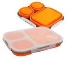 Tiross, lunchbox silikonowy, 3-komorowy