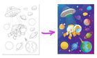 Tobby, Kosmos, Wydrapywanka, zestaw kreatywnyie