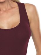 Top damski, bordowy, Eldar