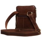 Torba listonoszka, brązowa, skórzana, Peterson