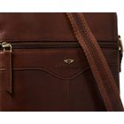 Torba listonoszka, brązowa, skórzana, Peterson