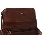 Torba listonoszka, brązowa, skórzana, Peterson