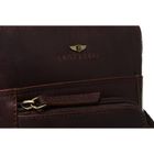 Torba listonoszka, brązowa, skórzana, Peterson