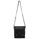 Torba listonoszka, czarna, skórzana, Peterson