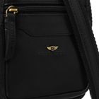 Torba listonoszka, czarna, skórzana, Peterson