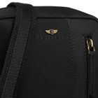 Torba listonoszka, czarna, skórzana, Peterson