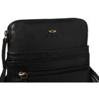 Torba listonoszka, czarna, skórzana, Peterson