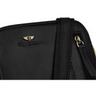 Torba listonoszka, czarna, skórzana, Peterson