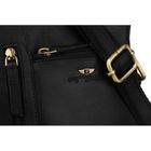 Torba listonoszka, czarna, skórzana, Peterson