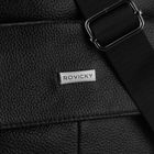 Torba listonoszka, czarna, skórzana, Rovicky