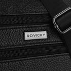 Torba listonoszka, czarna, skórzana, Rovicky