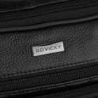 Torba listonoszka, czarna, skórzana, Rovicky