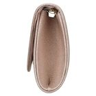 Torebka kopertówka, beżowa, brokatowa, Rovicky