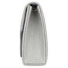 Torebka kopertówka, srebrna, brokatowa, Rovicky