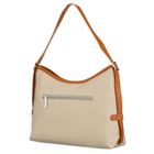 Torebka listonoszka, beżowa, skóra ekologiczna, Peterson