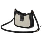 Torebka listonoszka, beżowa, skórzana, Peterson