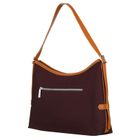 Torebka listonoszka, bordowa, skóra ekologiczna,Peterson