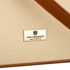 Torebka listonoszka, ecru, skóra ekologiczna, Peterson