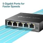 TP-Link, switch, TL-SG105E (5x 10/100/1000Mbps)