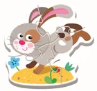 Trefl, Bobaski i Miś, Baby Classic, puzzle 4w1