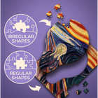 Trefl, Krzyk, puzzle drewniane, 200 elementów