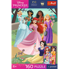 Trefl, Premium Plus Kids, Księżniczki Disneya, Czarujące przyjęcie, puzzle, 160 elementów