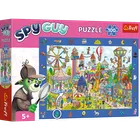Trefl, Rodzina Treflików, Spy Guy, Wesołe miasteczko + Miasto, puzzle obserwacyjne, 2-100 elementów, zestaw promocyjny