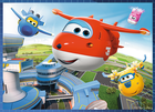 Trefl, Super Wings, Odlotowa paczka, 4w1, puzzle, 12, 15, 20, 24 elementy