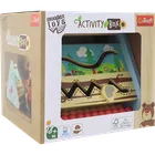 Trefl, trójkąt aktywności, drewniana zabawka edukacyjna