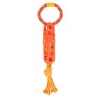 Trik&Roll, zabawka dla psa, szarpak z gumową siatką, pomarańczowy, 40 cm