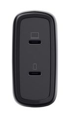 Trust, ładowarka, GaN 65W, 2xUSB-C, czarna