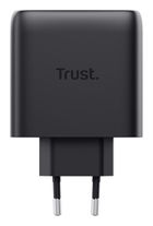 Trust, ładowarka, GaN 65W, 3xUSB-C, 1xUSB-A, czarna
